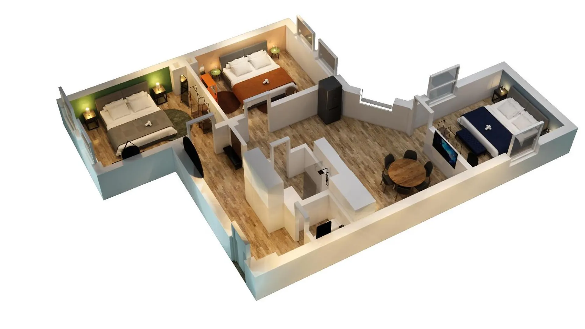 Olive Apartments - 3X Kingsize Bedrooms - Free Parking Hannover
